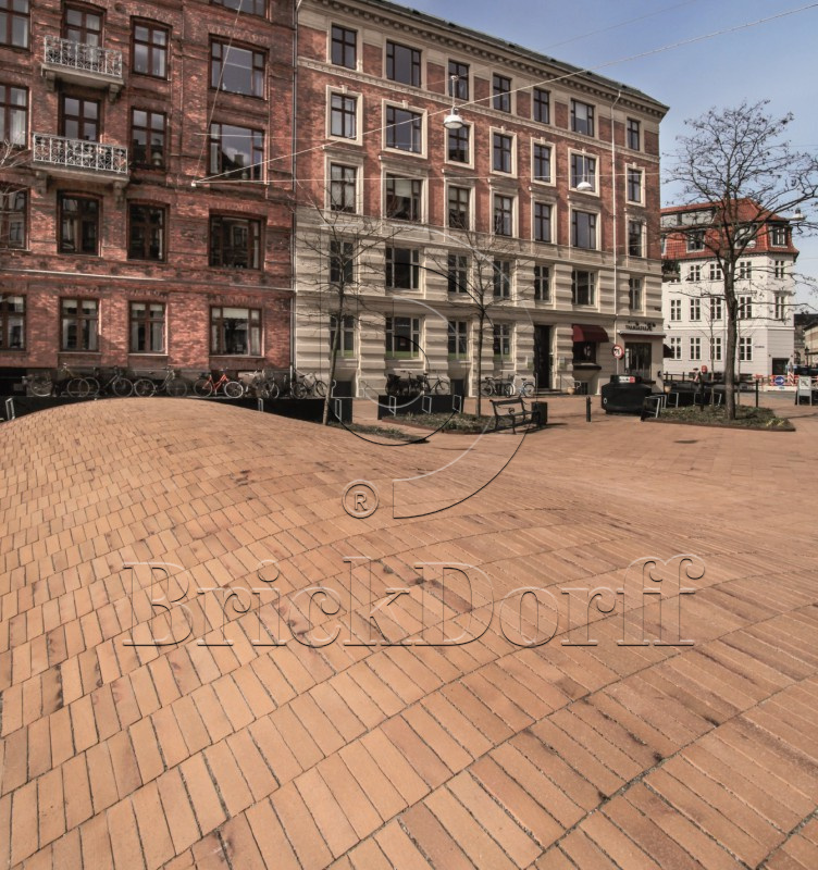 Тротуарная плитка / брусчатка Клинкерная ABC Antik gelb kohlebrand (Антик гелб кохлебранд), 200*100*52 мм