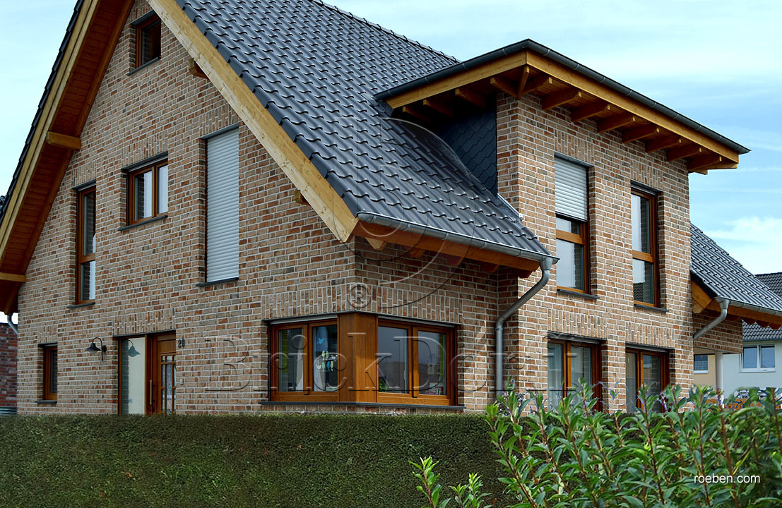 Керамическая черепица рядовая Roben MONZAplus антрацитовый серый ангоб