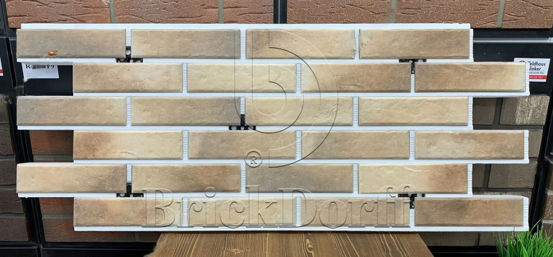 Retro Brick Masala фасадная термопанель из пенополистирола ППС 40 мм с клинкерной плиткой