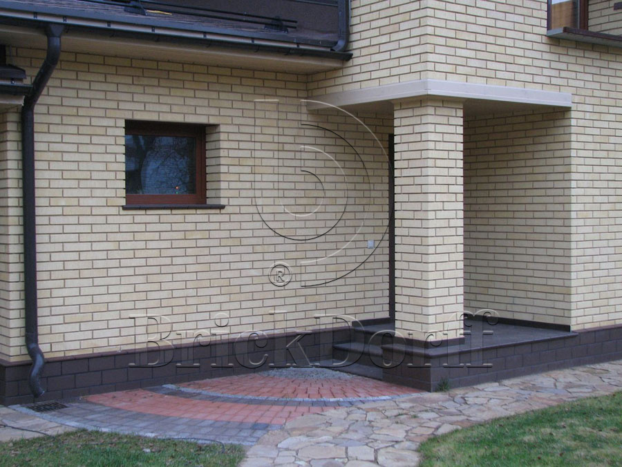 Клинкерная ступень Флорентинер противоскользящая плитка ABC Objekta Braun 345*240*14 мм