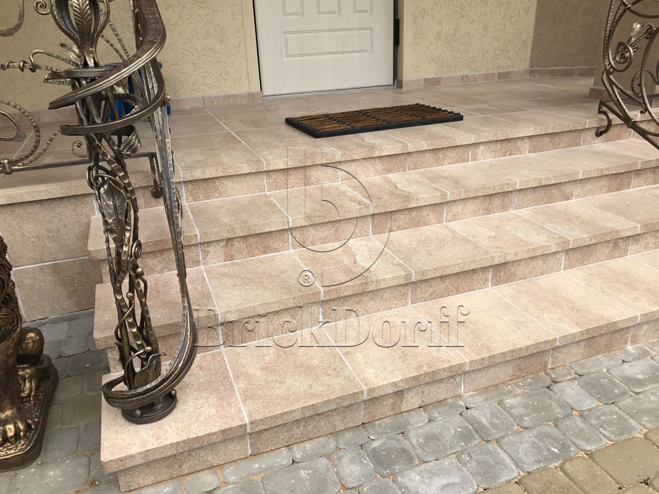 Клинкерная Ступень лофт Угловая противоскользящая плитка Stroeher KERAPLATTE EPOS 955 eres 340*340*35*11 мм