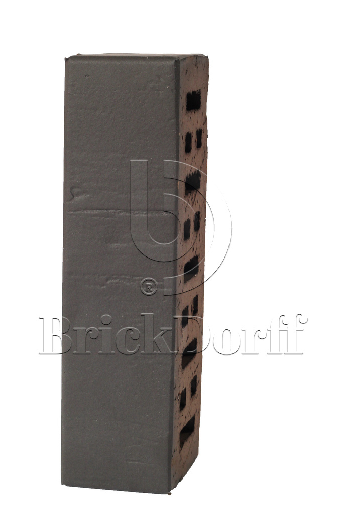 Кирпич клинкерный облицовочный темно-серый, Lode SATURN (ново) штриховая, 250*85*65 мм