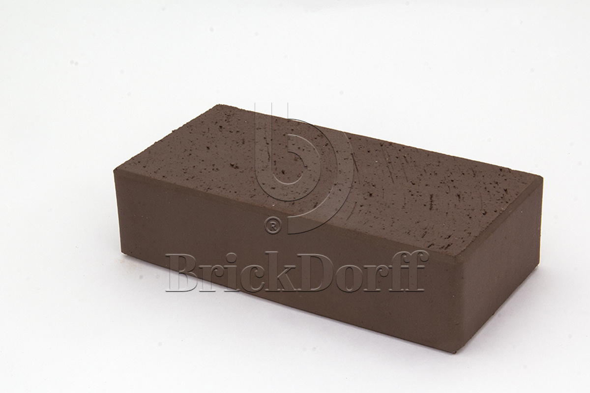 Клинкерная тротуарная плитка - брусчатка Lode  BRUNIS Коричневая 200х100х52 мм