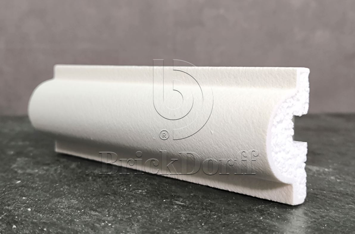 Молдинг для фасада - лепнина, декор из пенополистирола МВ-60/2 60*30*2000 мм