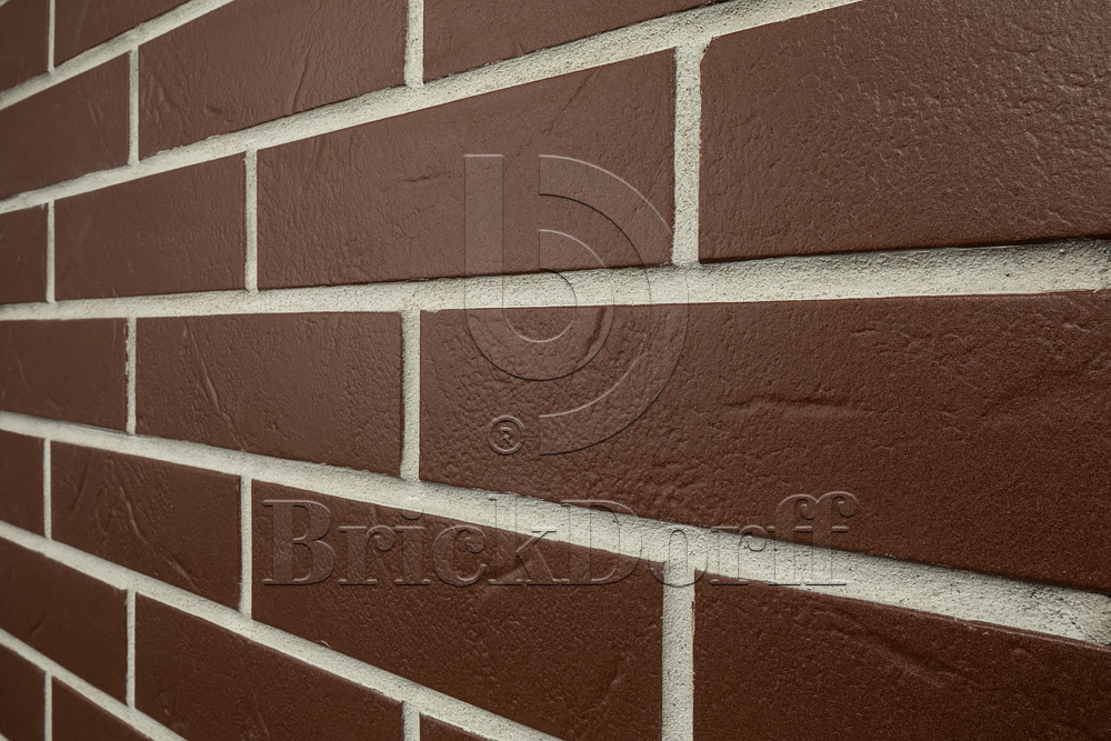 Alaska Braun genarbt, 240*71*7 мм, Клинкерная фасадная плитка облицовочная под кирпич, ABCklinker