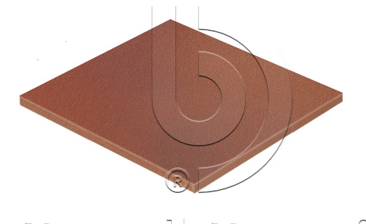 Плитка напольная противоскользящая Клинкерная Stroeher KERAPLATTE TERRA 316 patrician red flashed 240*240*12 мм