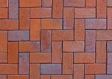 Тротуарная плитка / брусчатка Клинкерная ABC Eisenschmelz-bunt-geflammt (Еисенсчмелз-бунт-гефламмт), делится на 8 частей 240*118/60*60*52 мм