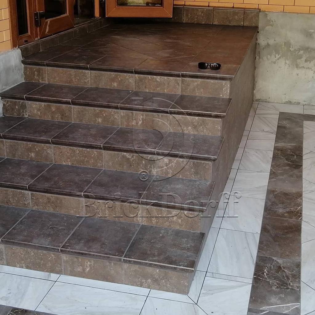 Ilario Braun ступень угловая флорентинер противоскользящая с капиносом 330x330x11 мм