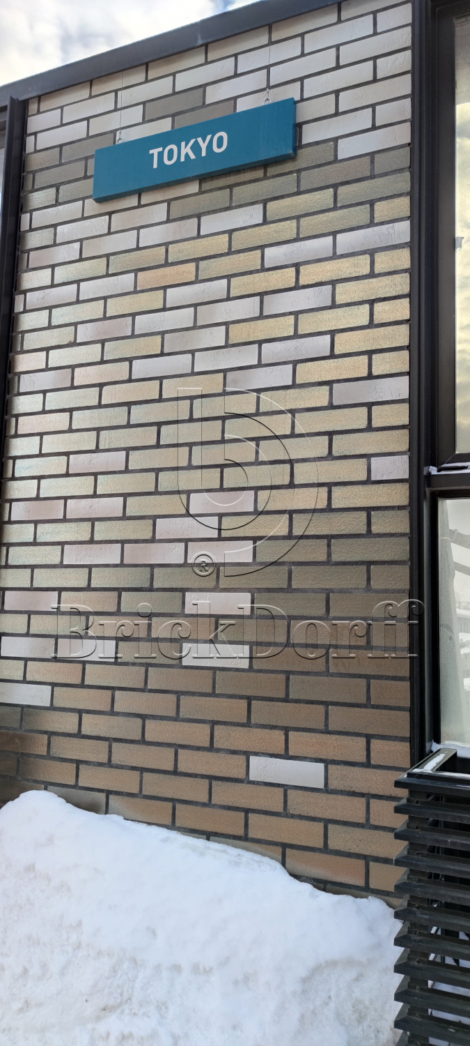 Золотая бронза 250х71х14 Клинкерная фасадная плитка облицовочная под кирпич для ВентФасада