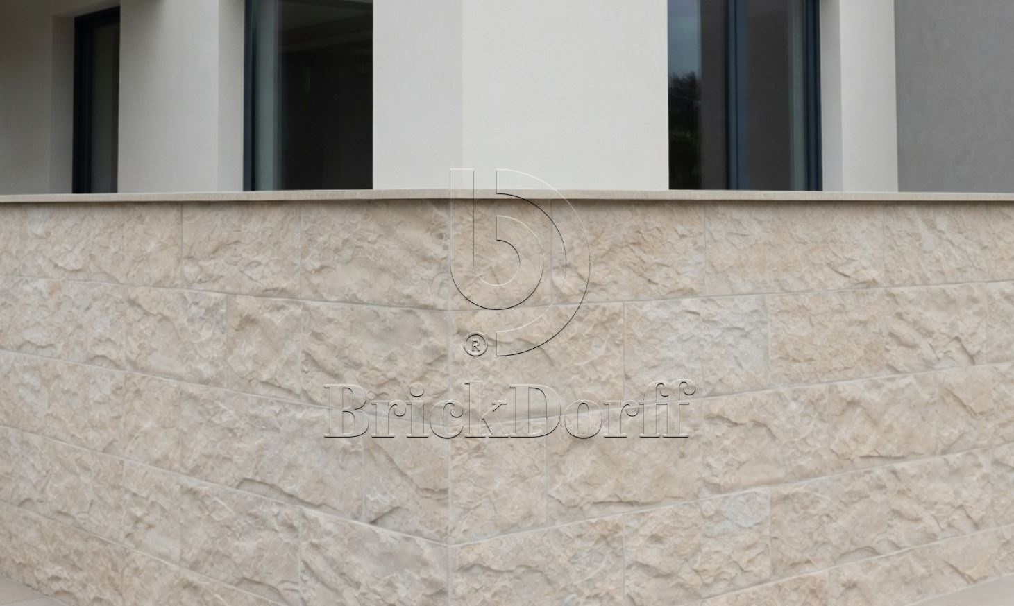 Облицовочная плитка Terra TERRABIG Crema Beige крупный формат под камень — архитектурная серия для фасада и интерьера