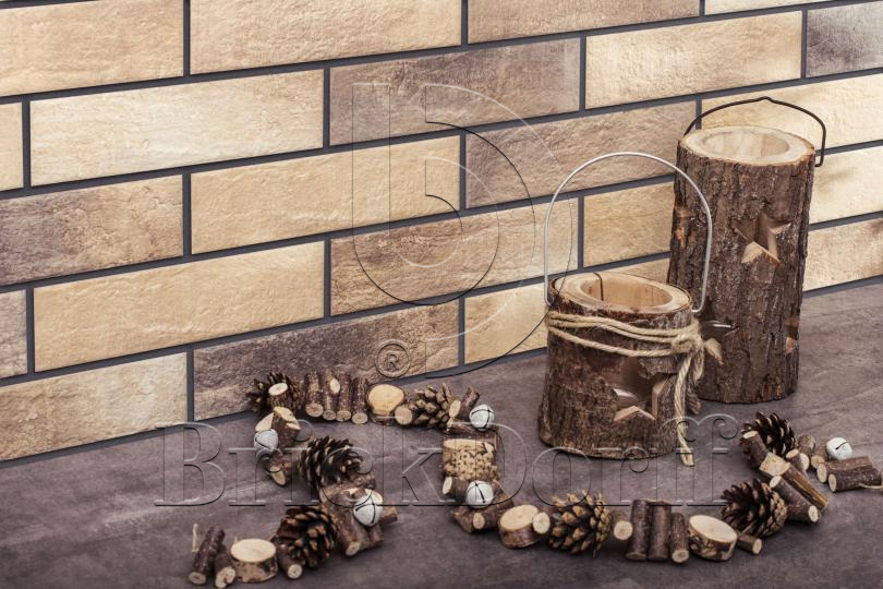 Фасадная и Интерьерная клинкерная плитка под кирпич Cerrad Elewacja Loft brick masala 245*65*8 мм