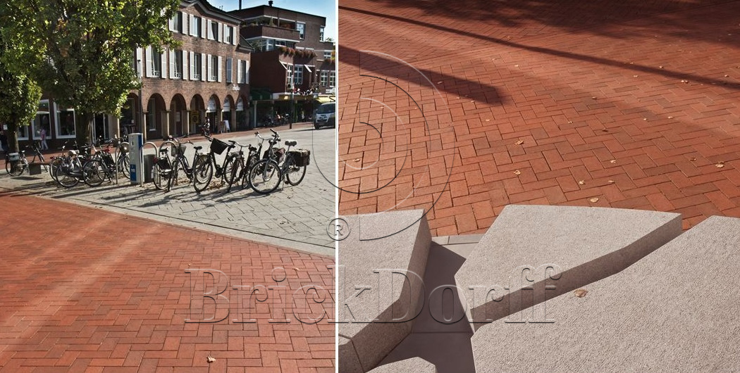 Тротуарная плитка / брусчатка Клинкерная ABC Rot-nuanciert (Рот-нуанкиерт) 240*118*52 мм