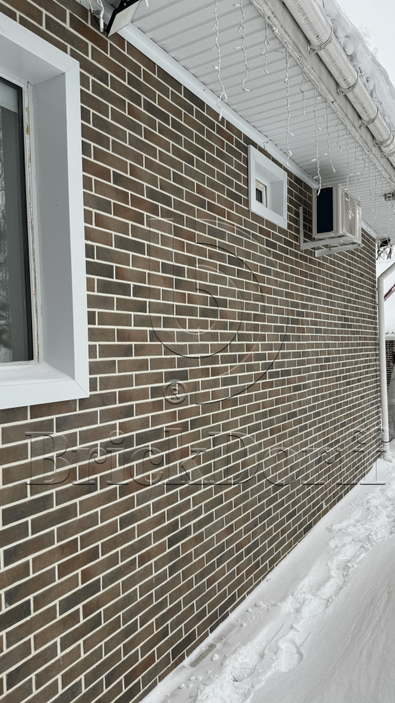 Retro Brick Cardamon фасадная термопанель из пенополистирола ППС 40 мм с клинкерной плиткой