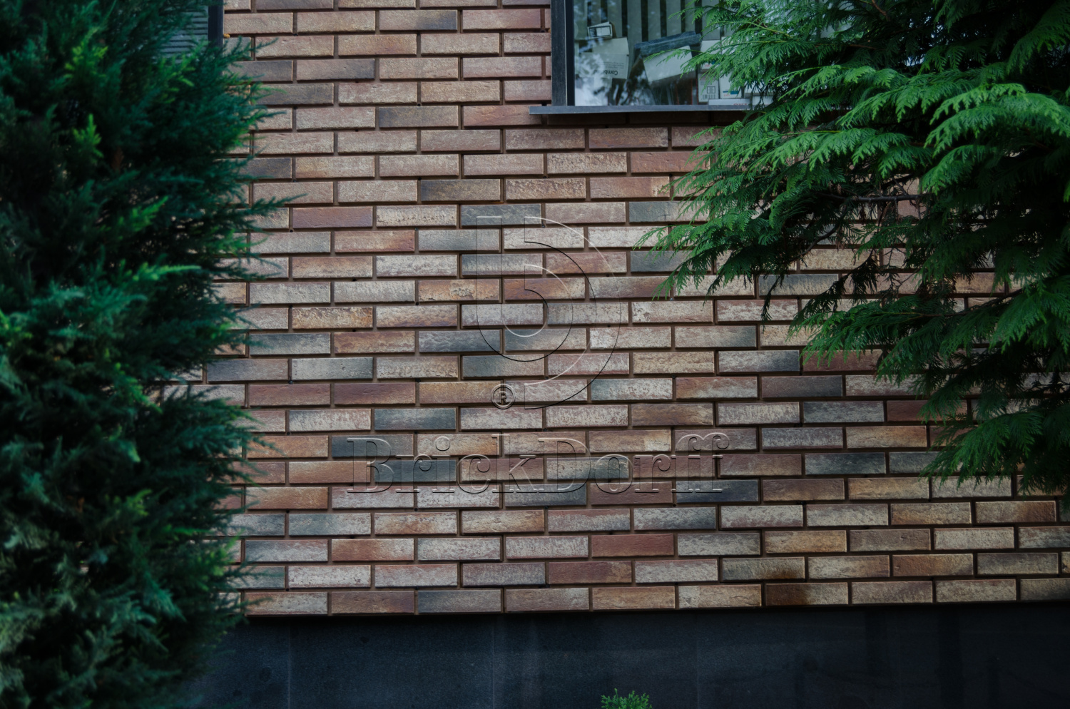 Клинкерная фасадная плитка облицовочная под кирпич Stroeher (Штроер) Zeitlos 357 backstein рельефная NF14, 240*71*14 мм