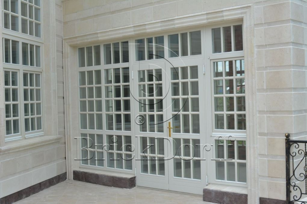 Фасадная облицовочная декоративная плитка травертин-касса 15