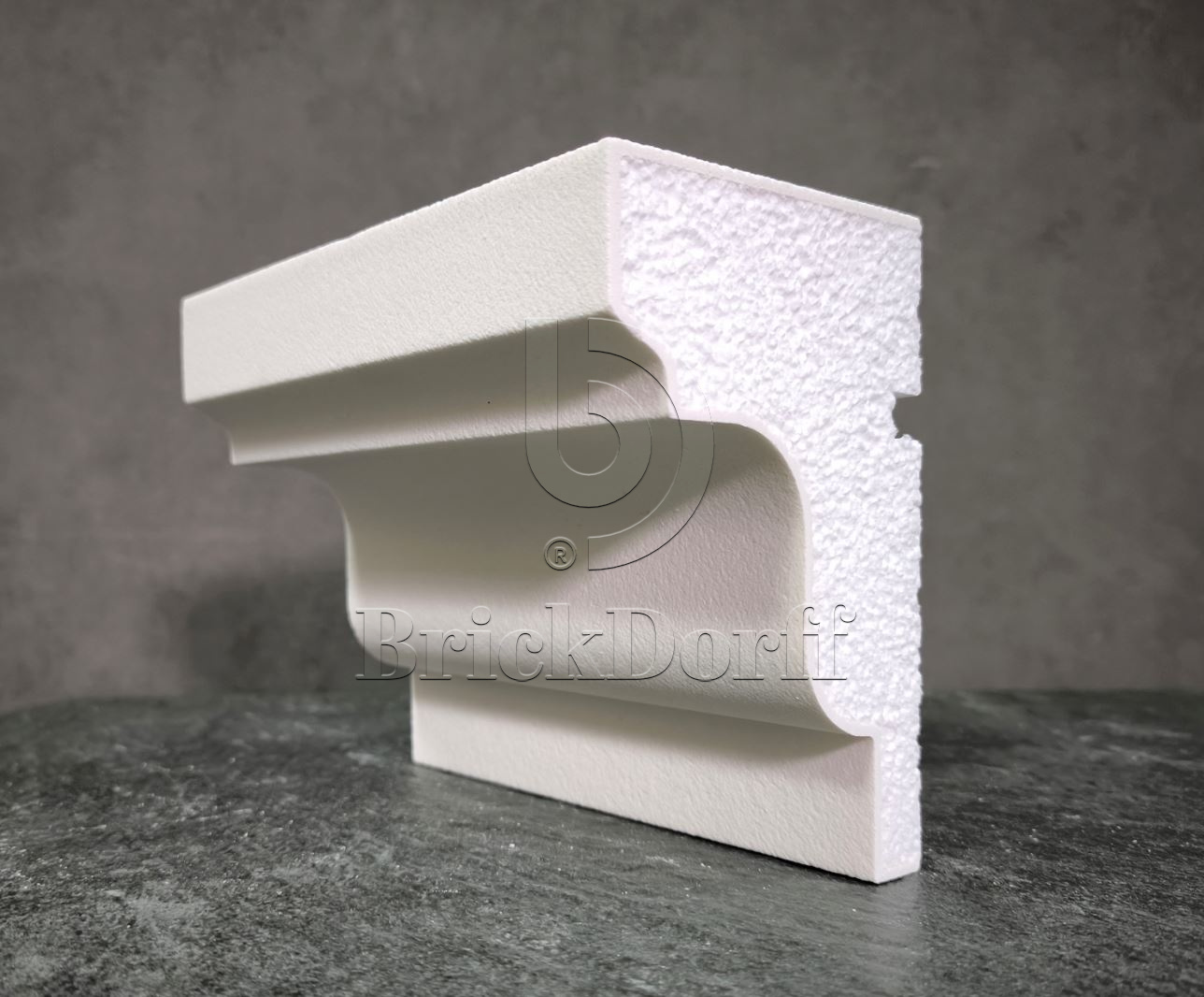 ПОДОКОННИК для Фасада и Интерьера - лепнина, декор из пенополистирола ПВ-155/1 155*100*2000 мм