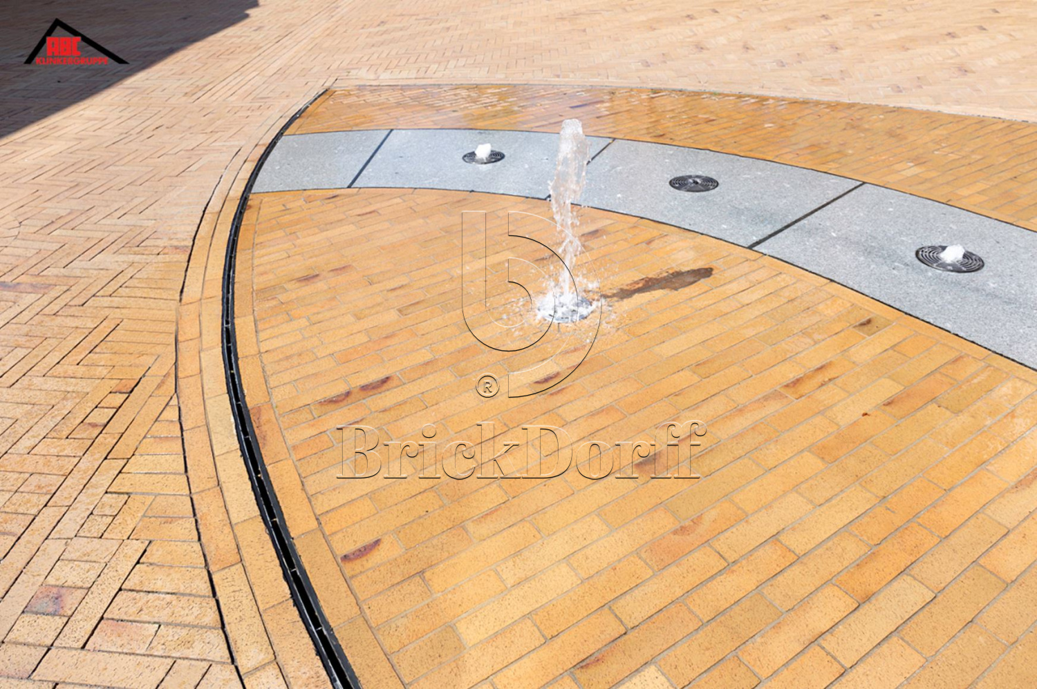 Тротуарная плитка / брусчатка Клинкерная ABC Antik gelb kohlebrand (Антик гелб кохлебранд), 200*100*52 мм