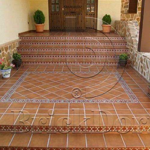 Клинкерная Плитка напольная противоскользящая Stroeher KERAPLATTE DURO 804 bossa 240*240*12 мм